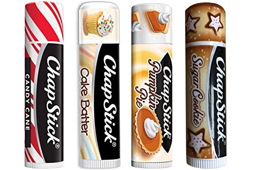 Chapstick Limited Edition Holiday 2016 Set Sugar Cookie Pumpkin Pie Candy Cane Cake Batter