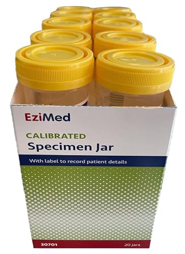 Ezi Med Plastic Specimen Jar (Pack of 20)