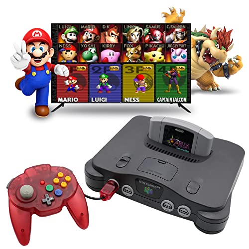Image of Intec Gaming Warrior 64 Wired Controller for Original Nintendo 64 N64 Console (Red)