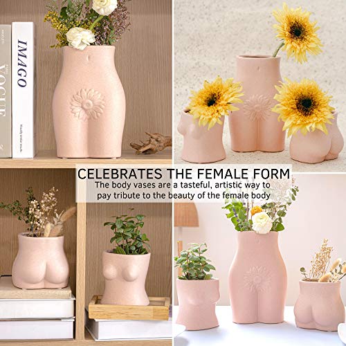 image for BASE ROOTS Body Vase Female Form, Butt Vase Bottom Body Shaped Sculptu