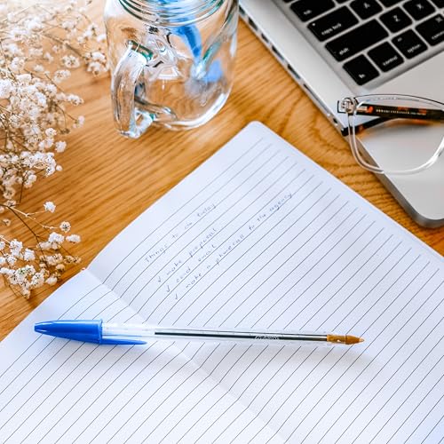 Image of BIC Cristal Stic Ball Pen - Blue Body, Blue Ink, Pack of 12