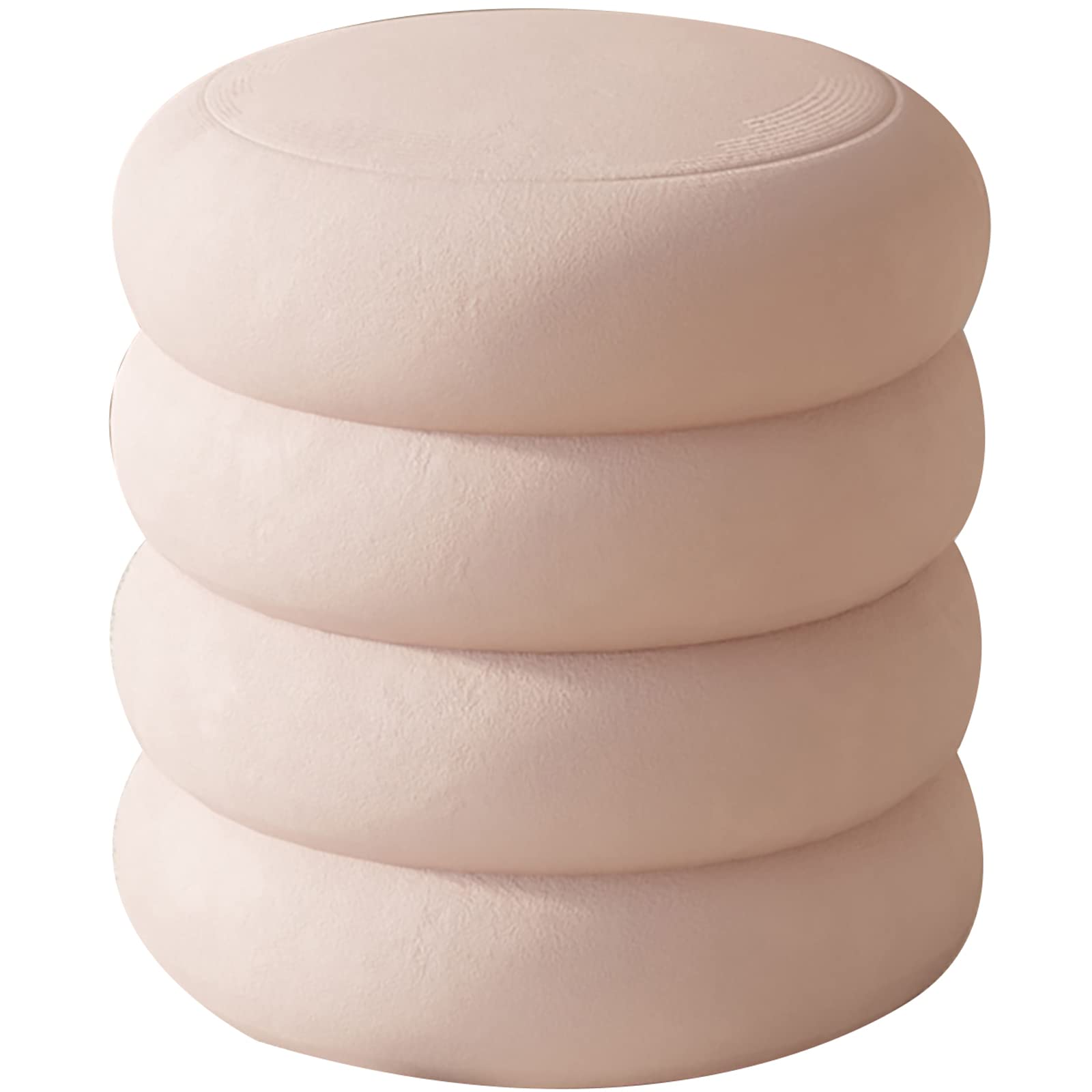 Repose-pieds en tissu rose pour soulager le dos dans l'entrée
