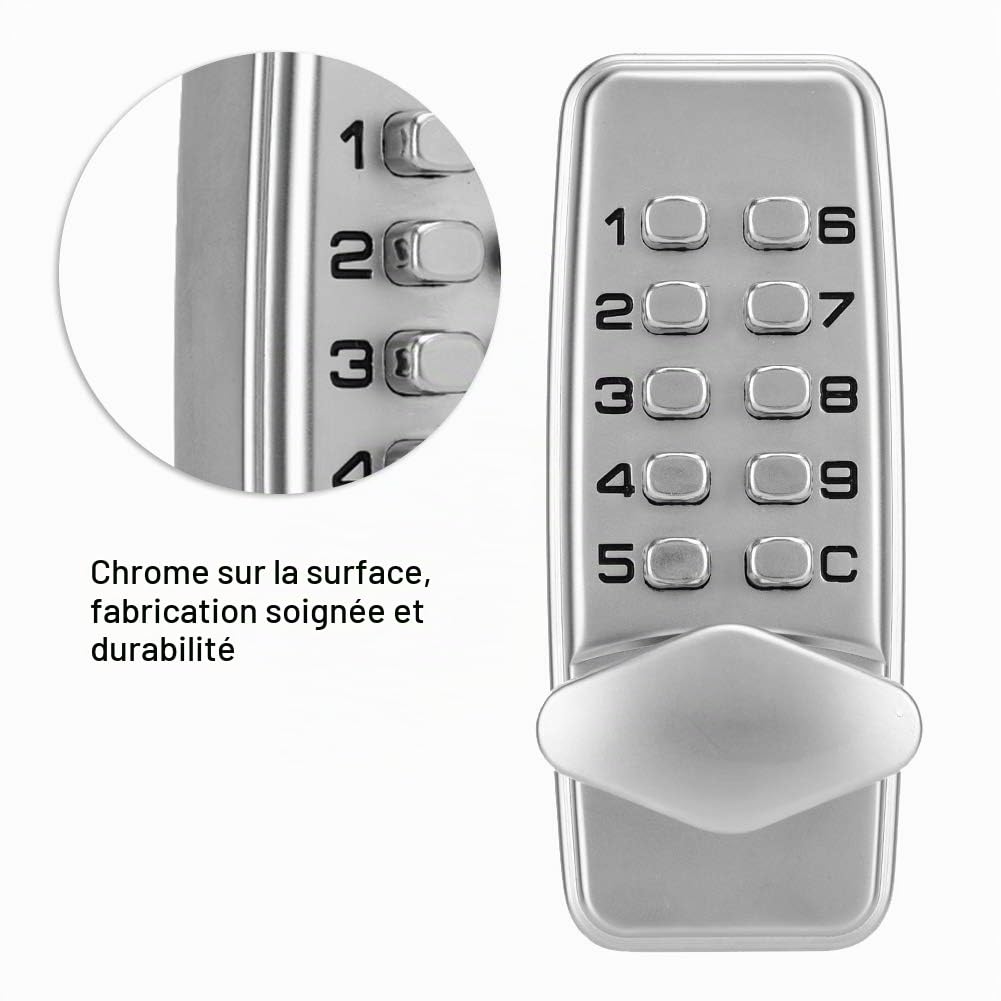 Verrouillage à Code de 2 à 4 Chiffres - Mini Serrure de Sécurité Mécanique Pour Porte Interne et Externe
