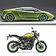 Radaufkleber Reflektierender Nadelstreifen Universal Car Motorcelcel Decal Tape Decoration Film(Grün)