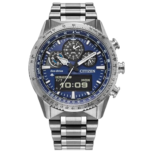 CITIZEN Eco-Drive Promaster Skyhawk U830 Blue Dial Stainless Steel Watch 43mm - JV2000-51L
