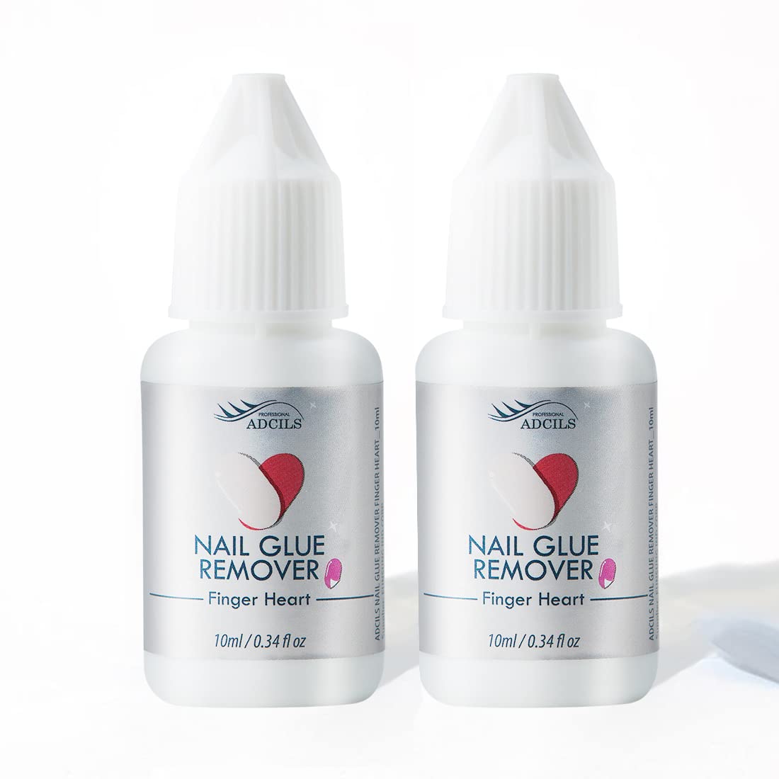 ADCILSプロフェッショナル ネイル フィンガー ハートグルーリムーバーソークオフ10ml X2本入りセット