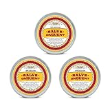 Rawleigh Antiseptic (Original) Yellow Salve Small Tin: 0.96 oz, Natural, Multi-Purpose Ointment Soothes Skin Cuts, Bruises, Irritations, with Turpentine, Phenol, Cottonseed Oil - Pack of 3