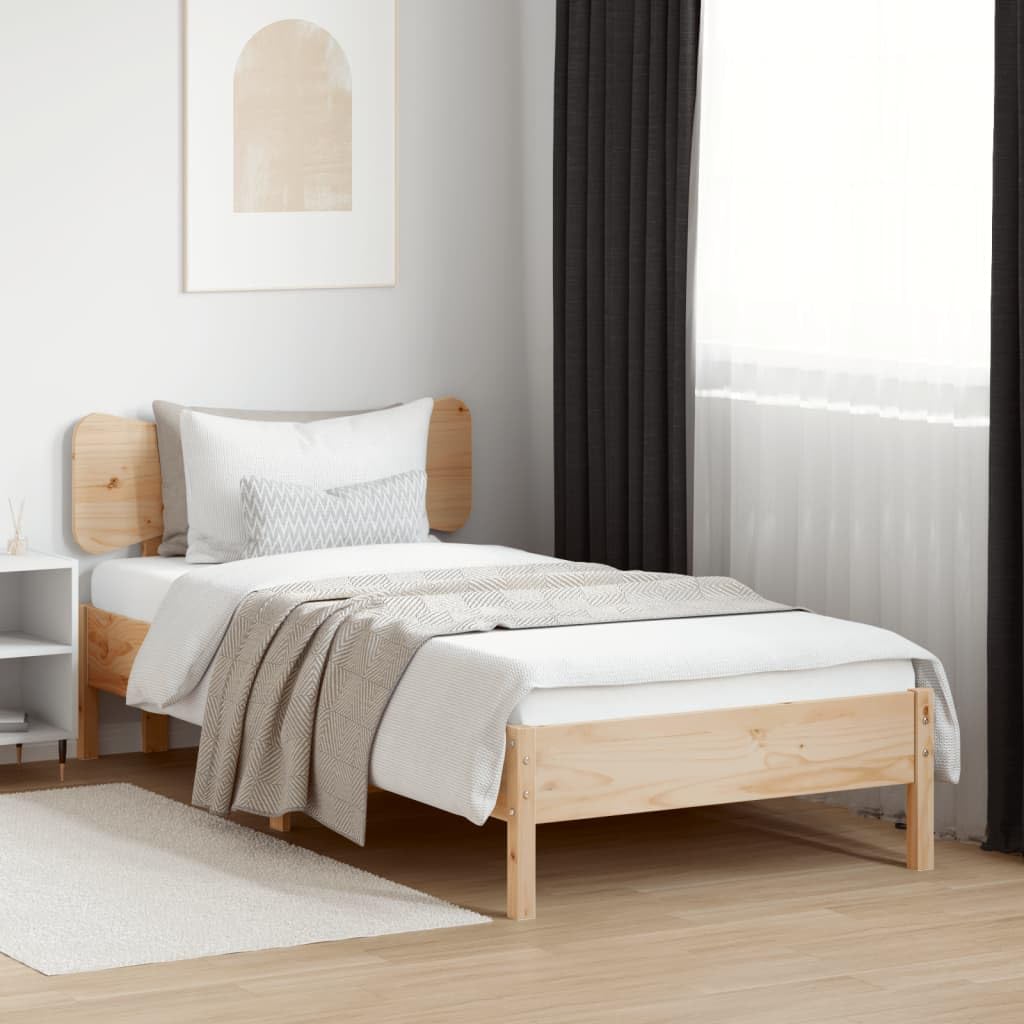 Cabecero de 100 cm de madera de pino maciza de diseño moderno cama resistente para dormitorio dormitorio juvenil cabecero pino sin tratar respaldo mientras lee televisión