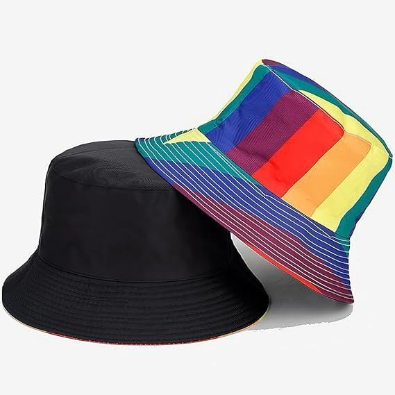 Image of American Flag Stars Bucket Hat Summer Travel Beach Sun Hats Outdoor Cap for Women Man