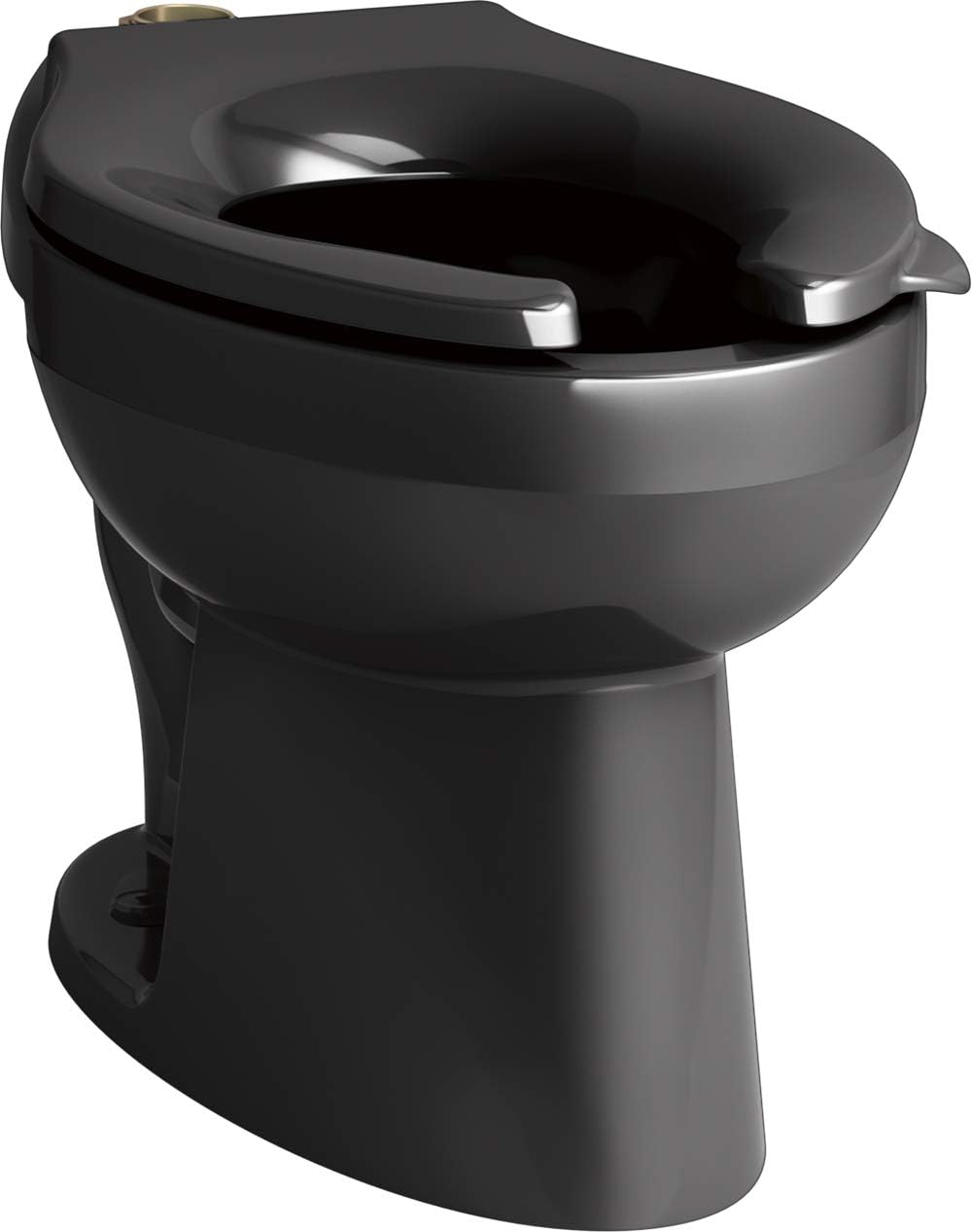 Kohler K-96053-7 Wellcomme Ultra, Toilet Bowl, Bathroom, Black Black, Black/Black