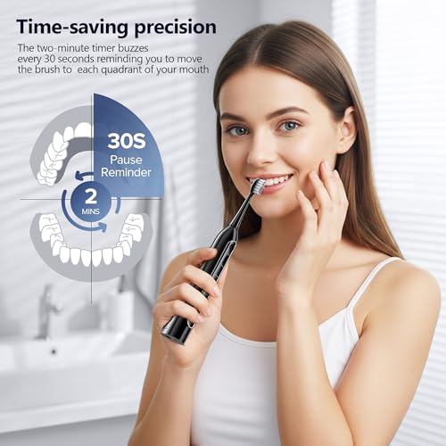 Image of Electric Toothbrush with Water Flosser Combo, 2-in-1 Flosses and Sonic Toothbrush, Flossing Toothbrush for Adults, Cordless Water Flosser for Home and Travel, Portable Travel Case Included
