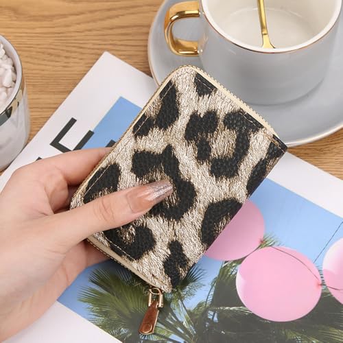 Women's Leopard Small Wallet, ID Card Slots for Storage2