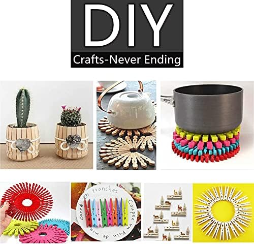 100pcs Hardwood Clothes Pegs Heavy Duty Spring Wooden Laundry Pegs for Clothes Pictures Hanging