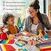 FUNZBO Arts and Crafts Supplies for Kids - Toddlers Craft Kit with Glitter Glue Stick, Pipe Cleaners, Popsicle Sticks, Pompoms & Stickers, Homeschool Supplies, Toys Crafts for Girls Boys Age 4+ #3
