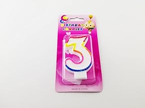 شمع ارقام - الوان مختلفة - 3