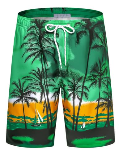 Image of APTRO Men's Long Swim Trunks with Mesh Lining Beach Bathing Suits Board Shorts Swimwear with Pockets and No Mesh