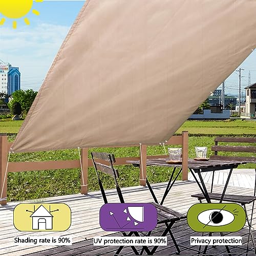 Housse de protection balcon sable 150x300 cm imperméable pour extérieur