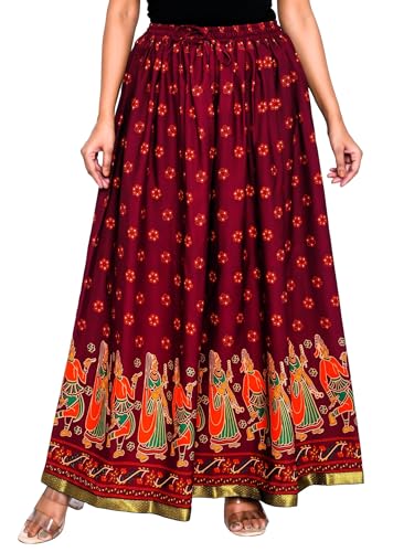 Image of Premium Polyester Long Skirt for Women, Free Size