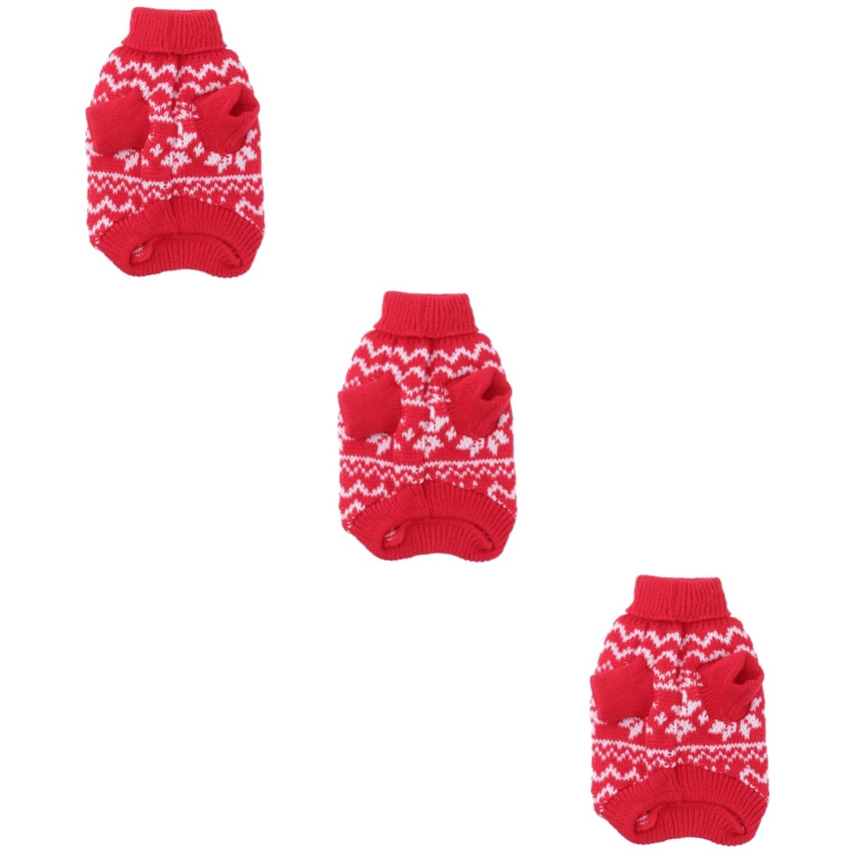 Amosfun 3st Hundepullover Weihnachtshaustier Weihnachtspullover Für Hunde Weihnachtsfeier Katzenkostü Hunde-Weihnachts-Outfit Hundeweihnachtspullover Halloween Winterkleidung