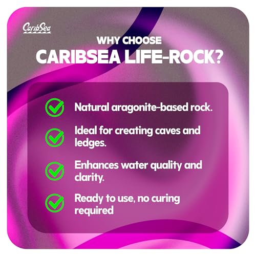 Image of CaribSea LifeRock Shapes - 20 lbs - Natural Aragonite Rock for Aquascaping, Supports Coral Growth & Tank Stability for Marine & Reef Tanks