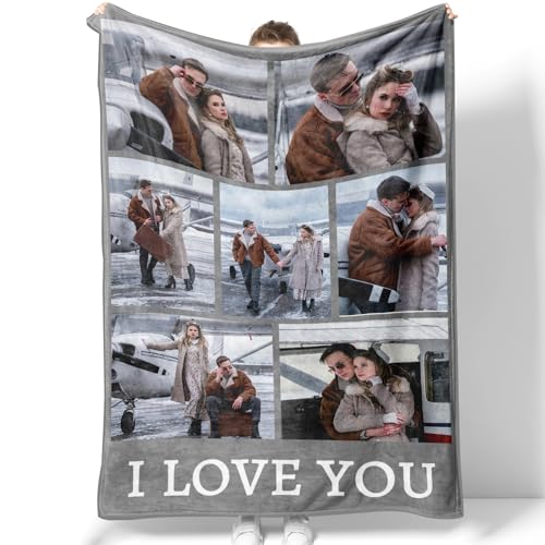 Personalisierte Decke mit Foto und Text,Personalisierte Kuscheldecke mit Foto, Personalisiert Decken für Fre&in, Fre&,Valentinstag,Fotodecke, personalisierte Geschenke,Geschenke zu Weihnachten