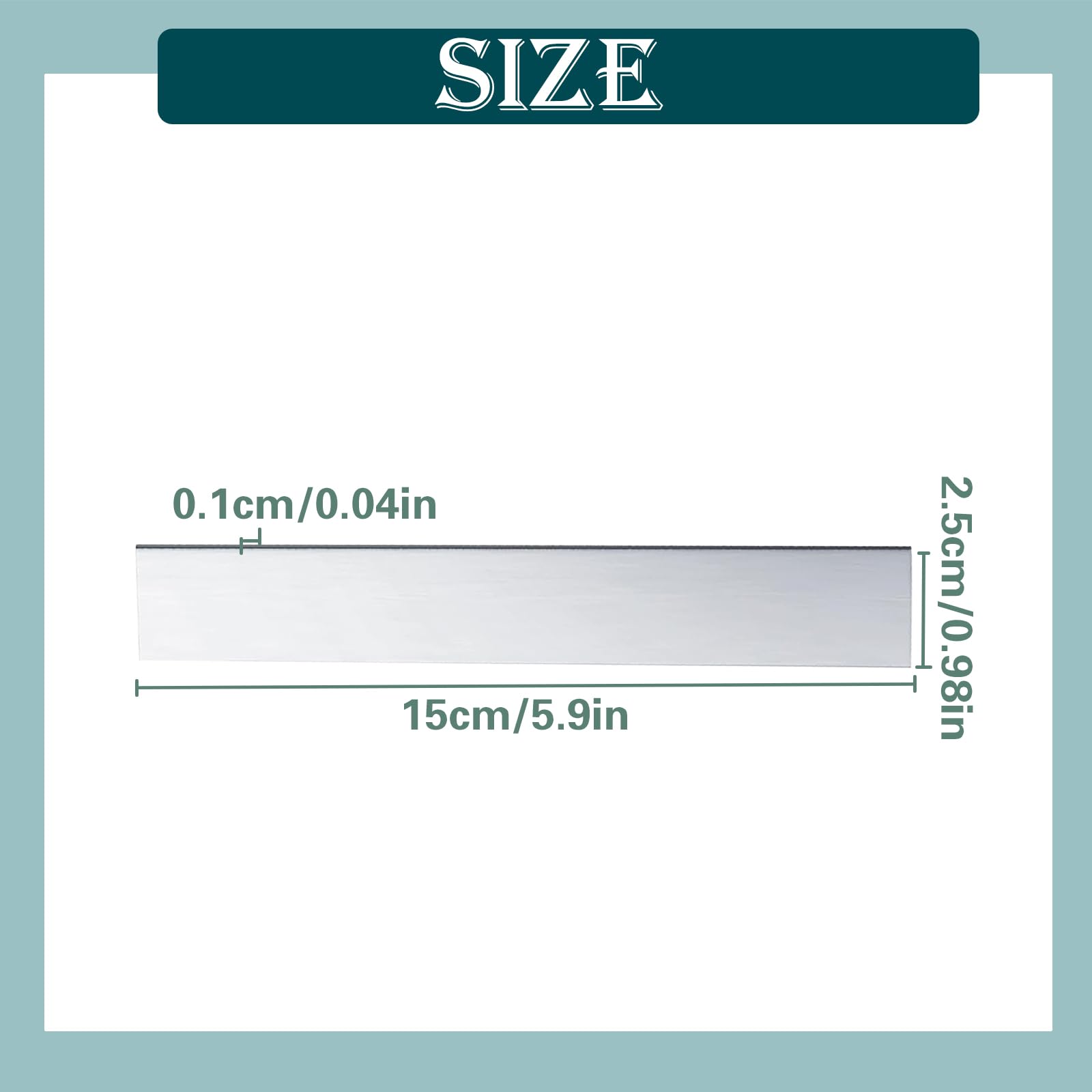 12 pièces Anode de Zinc Pur 150x25x1 mm Feuille de Zinc Bande d'électrode de Zinc pour le zingage et la galvanoplastie Électrode de zinc de haute pureté