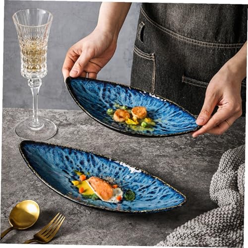 Plato pequeño de cerámica para sushi estilo japonés miniatura 4