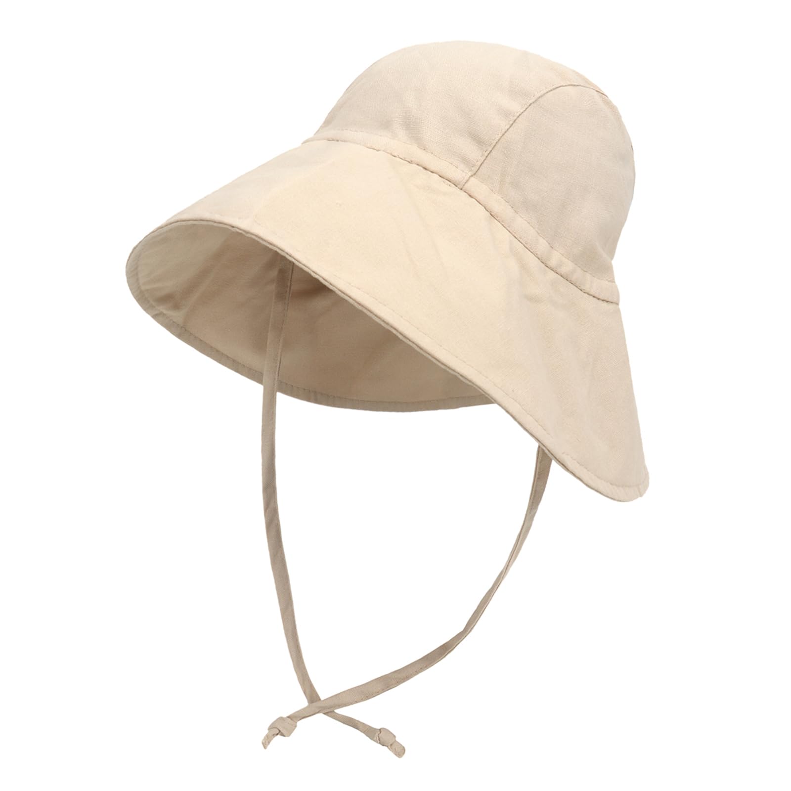 JUPSK Sombrero de Sol Bebé Niños Pequeños Verano Gorro Bucket Sun Hat UPF 50+ Protección Gorra de Color Sólido Playa para Lactante Niños y Niñas de 1 a 4 años