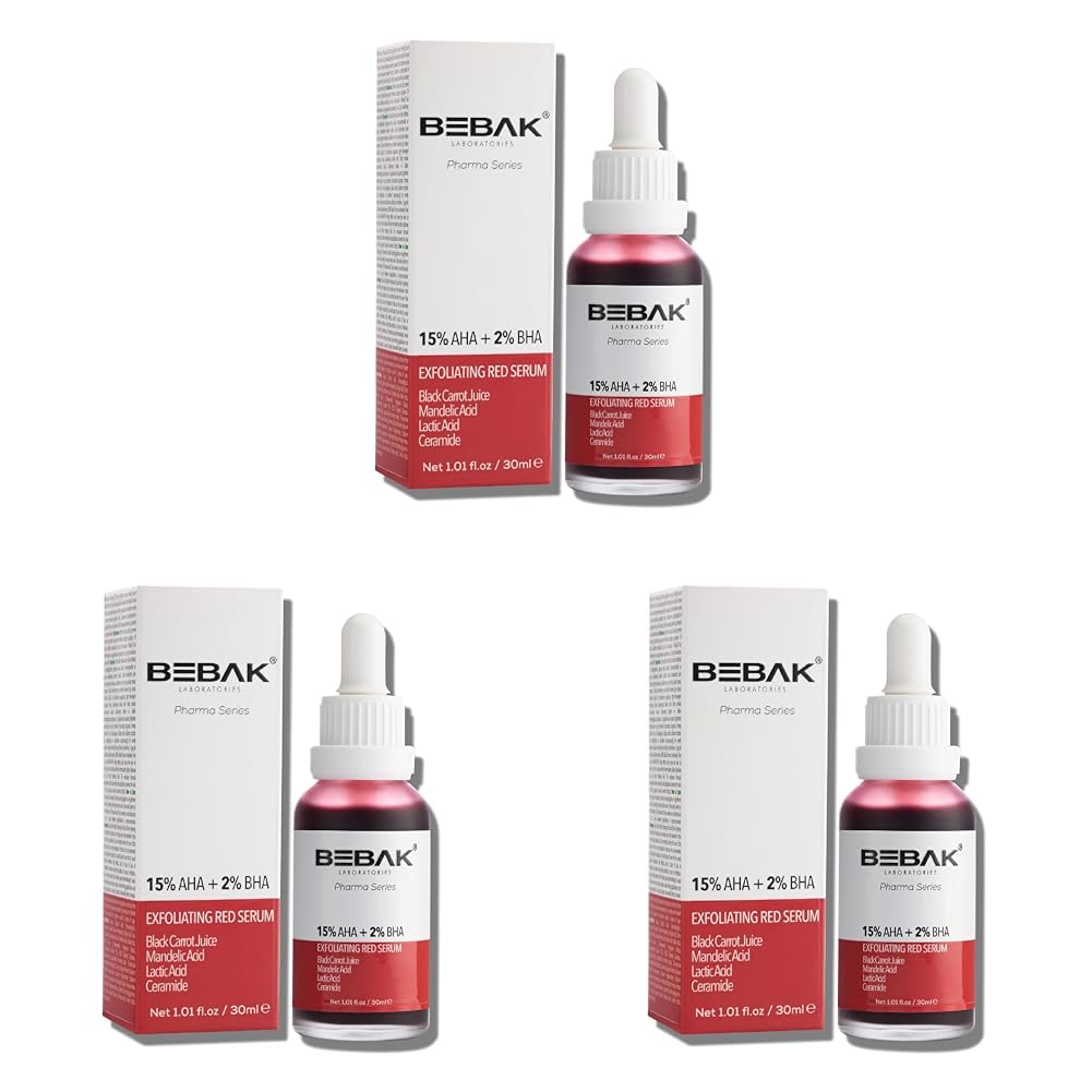 Bebak Pharma Serisi Peeling Kırmızı Serum 30 Ml (3 paketi)