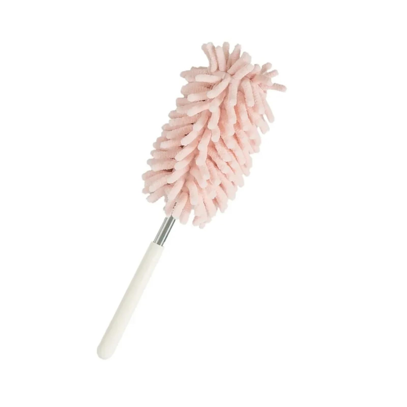Duster Telescopic Lengthen Duster Microfiber Chenille Home Stainless Removal Steel Brush Ceiling Clean Multifunction(Color 2)