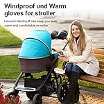 Handwärmer Kinderwagen, Homord Kinderwagen Handschuhe Warmer Winddicht Handmuff für Kinderwagen Universaler und Wasserabweisender Muff Kinderwagen mit Fleece und Baumwolle für Kinderwagen, Buggy