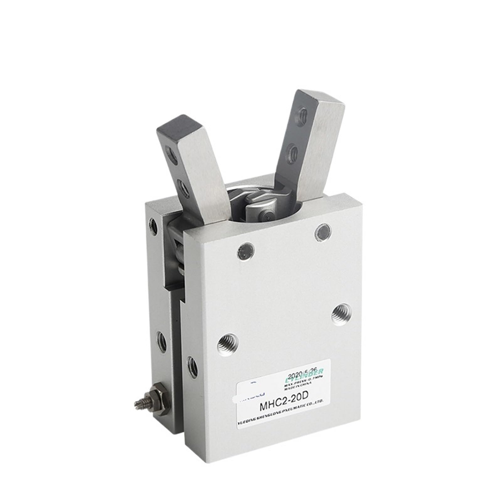 Pince angulaire MHC2-10S aluminium anti-usure pour vérin pneumatique