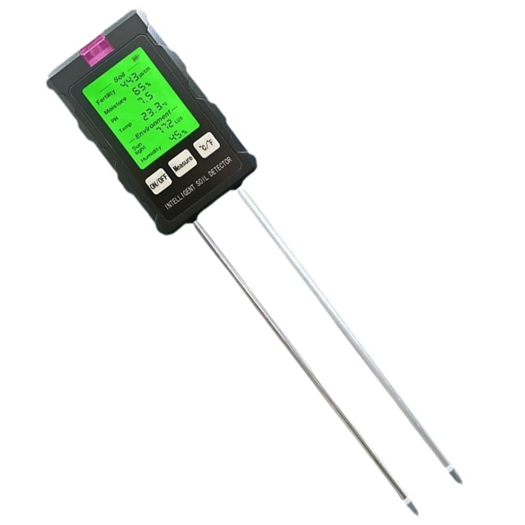 Humidimètre de sol 6 en 1 avec écran LCD rotatif pour optimiser l'agriculture et le jardin