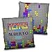 LolaPix Cuscino Tetris. Cuscino Personalizzato con Nome. Regalo Geek Personalizzato. Stampa su Due Lati al 100%. Riempimento Incluso. Varie Dimensioni. Tetris