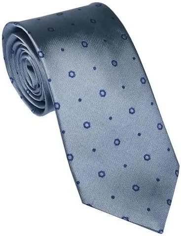 Dunhill ダンヒル ネクタイ ギアモチーフ 約8cm スチールブルー DU21FPTW1G0427R