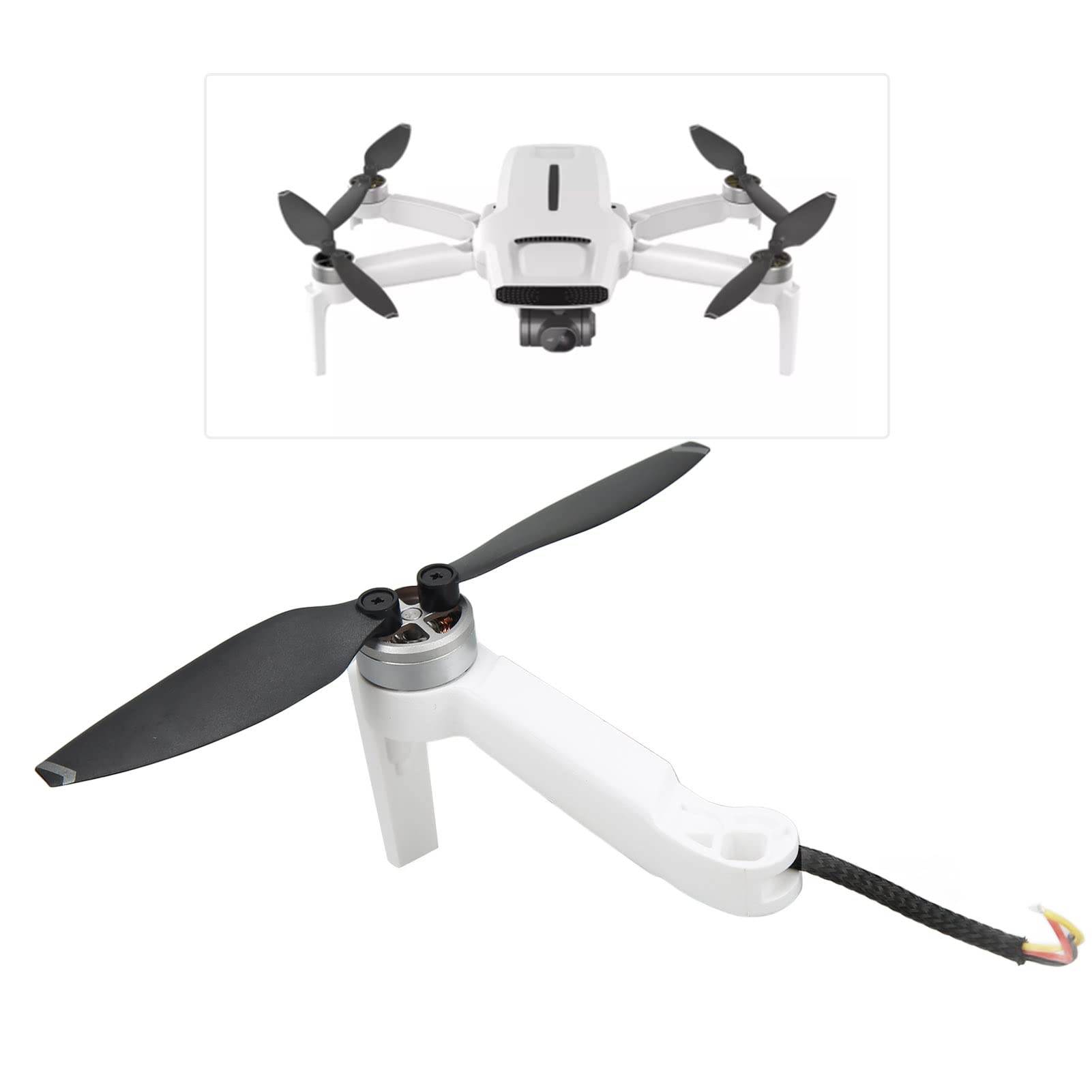RC-Drohne, vorne rechts, Motorarm, Hochleistungs-Ersatz-Motorarme, Weiß, geeignet für FIMI X8 MINI-Drohne