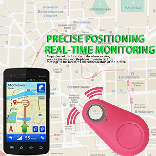 Pet Gps Tracker, Portable Bluetooth Anti-Lost Device, Gps Smart Finders Tracker Device For Kids Dog Pet Cat Wallet Keychain Luggage(Pink) #TOP3