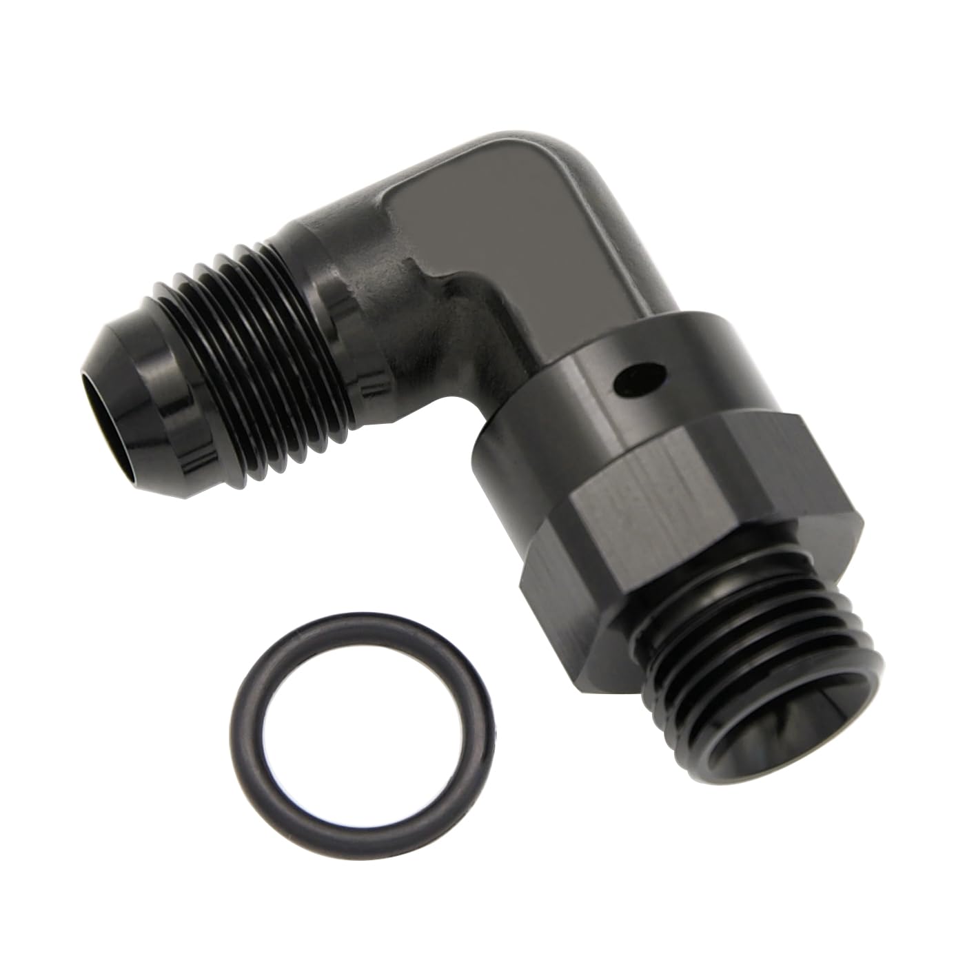 Adaptador AN6 macho giratorio de 90 grados para evitar pérdidas de presión de aceite