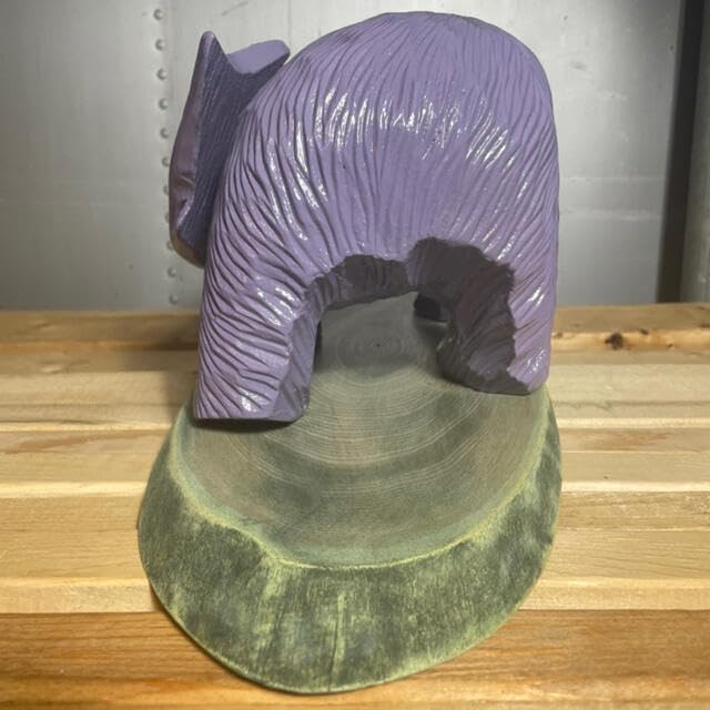 Amazon.co.jp: 木彫り熊 プーさん 北海道 オリジナル 一点物  