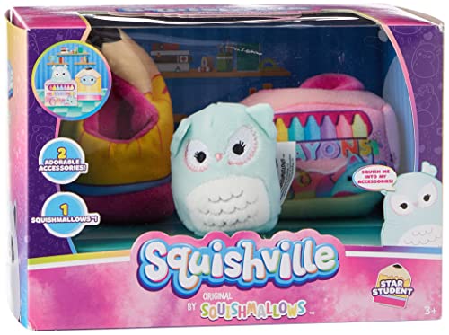 Peluche Squishville SQM0321 pour enfants : créez une salle de classe miniature à la maison