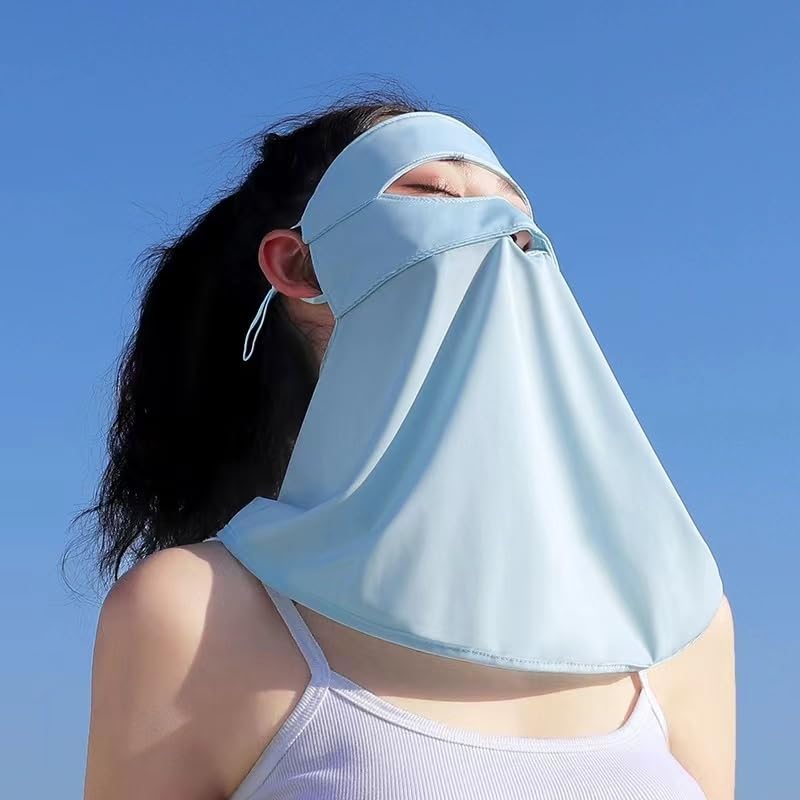Full Face Cover Mask for Sun UV Protection Face Mask for Women Girls Neck Gaiter Sun Protection Face Covering Mask3