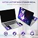ArtSo Laptop Skin Sticker Decal, 17 17.3inch Laptop Netbook PC Notebook Universal Vinyl Reusable Skin Sticker Cover Personalized Art Case Protector, Blue Purple Butterfly