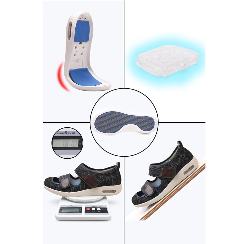 Damskie Buty Z Obrzękami O Dużej Szerokości Oddychająca Pianka Zapamiętująca Kształt Lekkie Trampki Do Chodzenia Dla Osób Starszych Opuchniętych Stóp Lato