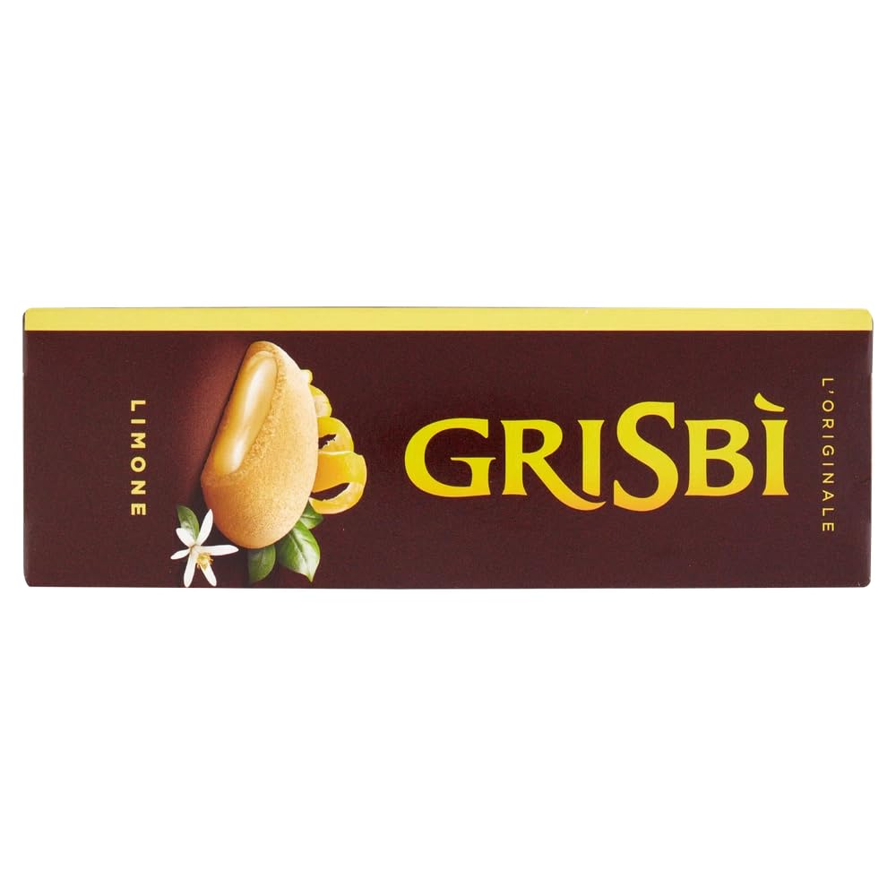 Italian Gourmet Bundle Grisbi Biscuits fourrés citron 3 x 135 g (405 g) – Gâteaux italiens cœur crème citronnée, snack gourmand pause café, dessert à partager, saveur fraîche + Italian Gourmet Polpa