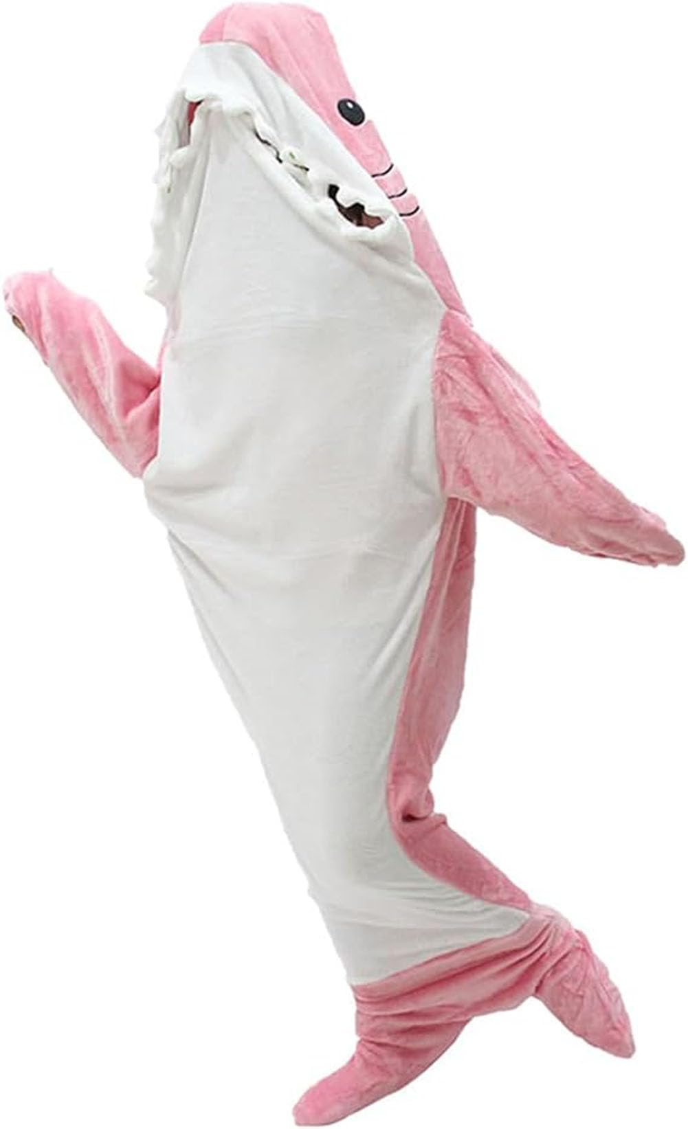 NUANHOMShark Blanket Hoodie Onesie for Women & Men - Soft Cozy Shark Sleeping Bag - Onesie Costume for Halloween & Xmas