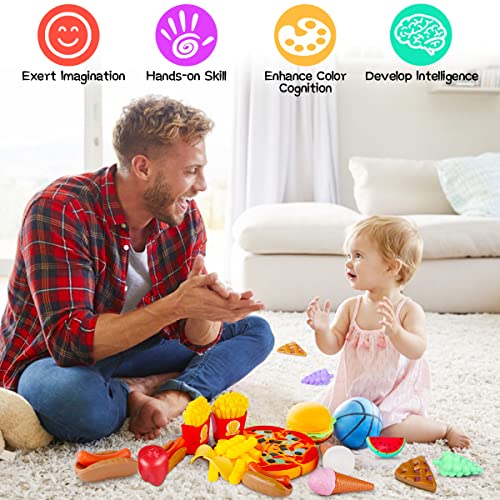 Innedu Frutta e Verdura Giocattolo, 139 PCS Cibo