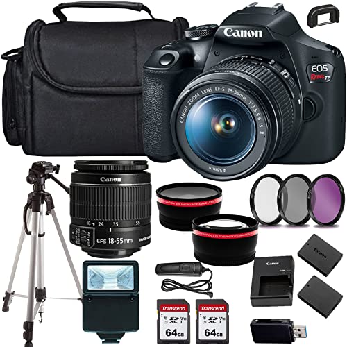 Canon EOS Rebel T7 DSLR con lente 18-55mm y accesorios miniatura 1
