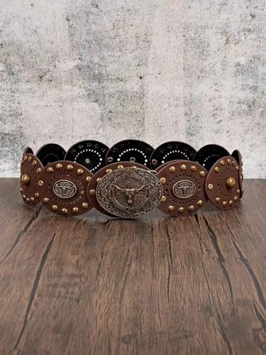Ceinture à disques larges bohème pour ajuster les vêtements amples - 3