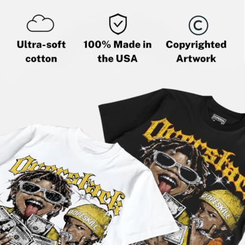 Image of DopeSkill Graphic Tee Streetwear Hypebeast Hip Hop Unisex Premium T-Shirt Sneaker Colour Matching Shirts Gift for Sneakerhead