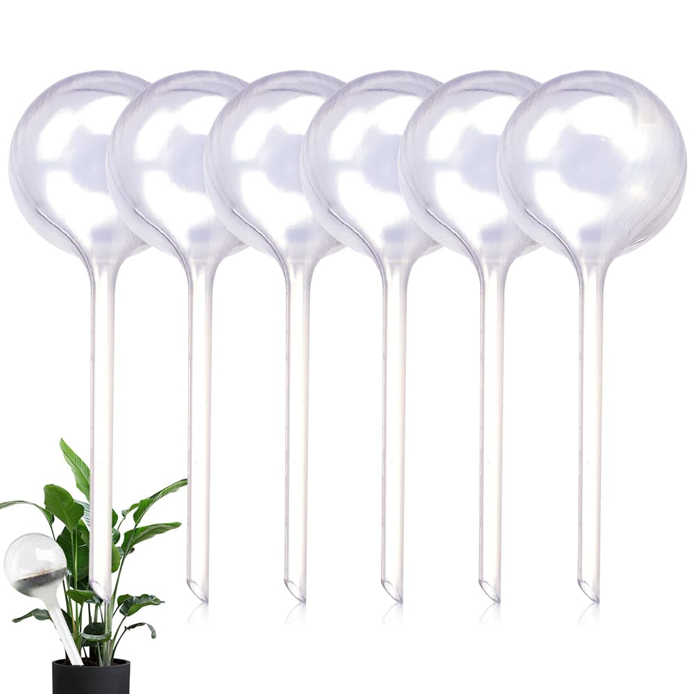 mizikuu Globe d'arrosage, 6 Pièces Système d'arrosage pour Plantes d'Intérieur Lobe Arrosage Plante Dispositif d'Arrosage Automatique pour Plante Interieur Fleurs Jardin en Pot